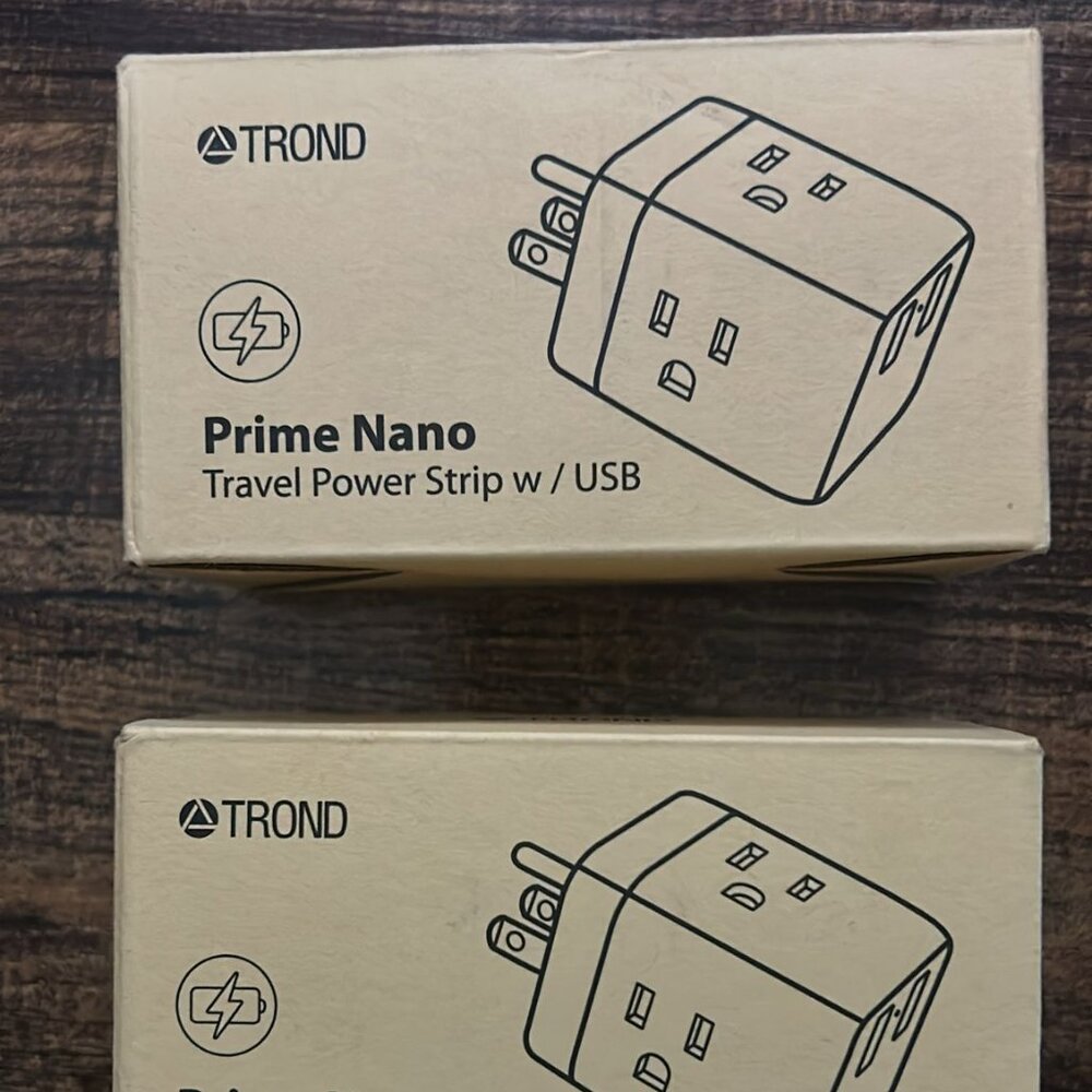 2 Prime Nano Travel Power Strip w/USB